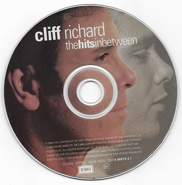 Cliff Richard : The Hits In Between (CD, Comp)