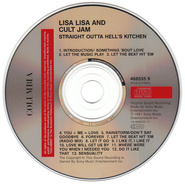 Lisa Lisa & Cult Jam : Straight Outta Hell's Kitchen (CD, Album)