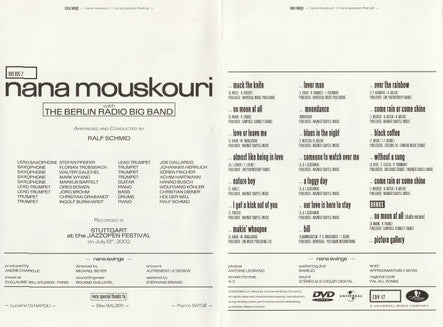 Nana Mouskouri With Radio Big Band Berlin : Nana Swings - Live At Jazzopen Festival (DVD-V, Album, PAL)