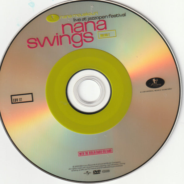 Nana Mouskouri With Radio Big Band Berlin : Nana Swings - Live At Jazzopen Festival (DVD-V, Album, PAL)