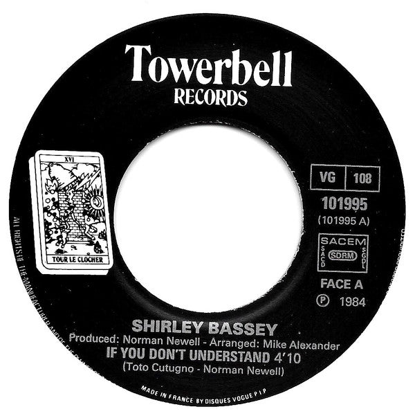Shirley Bassey : If You Don't Understand (7")