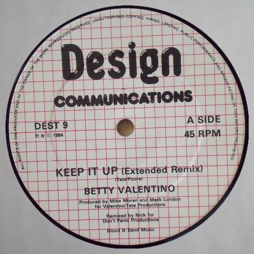 Betty Valentino : Keep It Up (12")