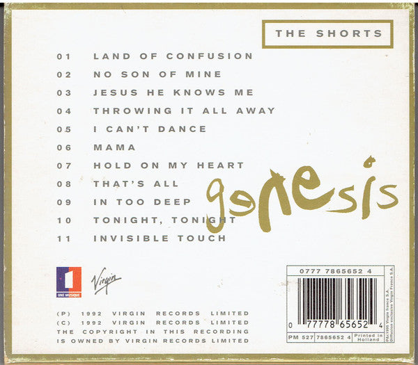 Genesis : Live / The Way We Walk (Volume One: The Shorts) (CD, Album)