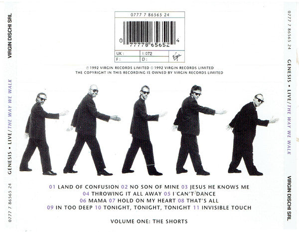 Genesis : Live / The Way We Walk (Volume One: The Shorts) (CD, Album)