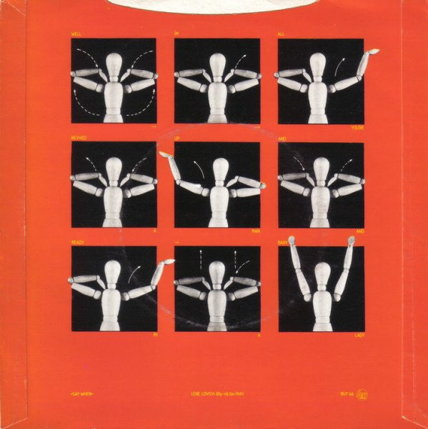 Lene Lovich : Say When (7", Single, Pic)