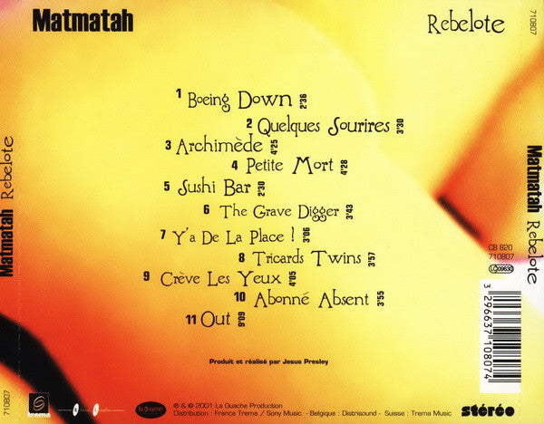 Matmatah : Rebelote (CD, Album)