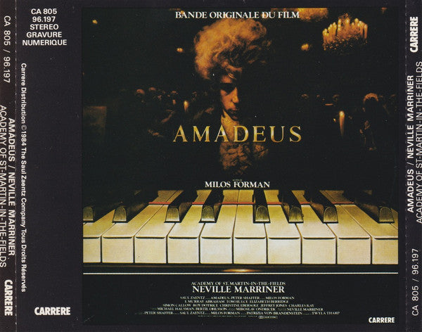Sir Neville Marriner, The Academy Of St. Martin-in-the-Fields : Amadeus (Bande Originale Du Film) (2xCD, Album, Comp)
