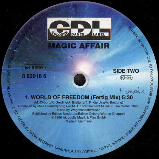 Magic Affair : World Of Freedom (12")
