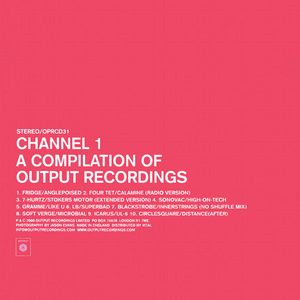 Various : Channel 1 - A Compilation Of Output Recordings (CD, Comp)