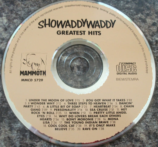 Showaddywaddy : Greatest Hits (CD, Comp)