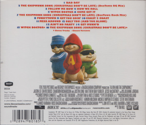 The Chipmunks : Alvin And The Chipmunks: Original Motion Picture Soundtrack (CD)