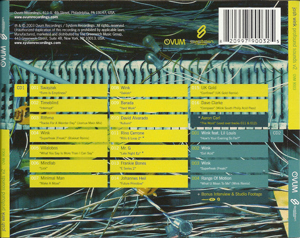 Josh Wink : Profound Sounds Vol. 2 (CD, Comp, Mixed + CD, Comp, Enh)