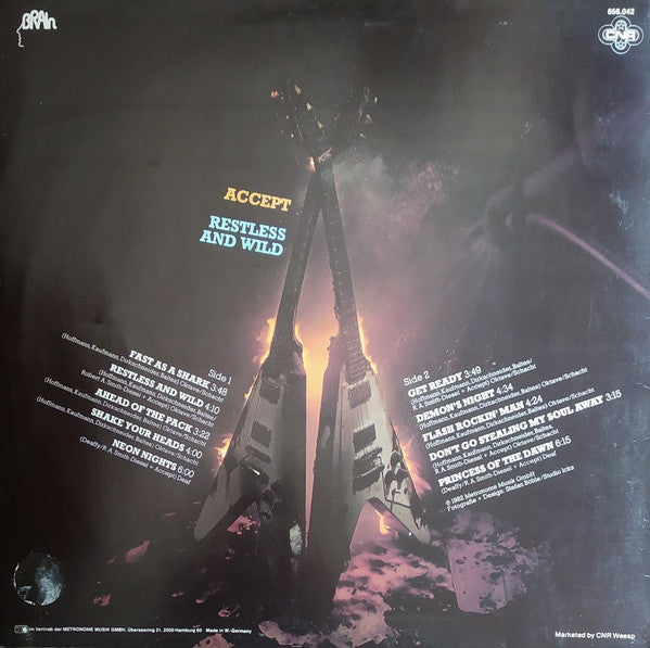 Accept : Restless And Wild (LP, Album)