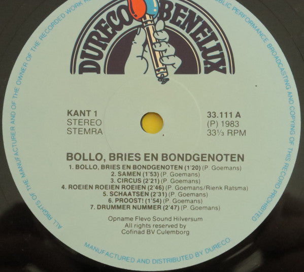 Bollo, Bries en Bondgenoten : Bollo, Bries En Bondgenoten (LP)