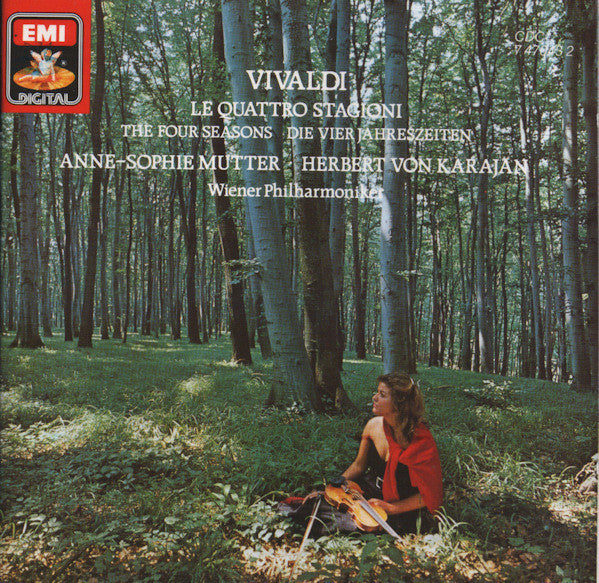 Antonio Vivaldi - Anne-Sophie Mutter, Herbert von Karajan, Wiener Philharmoniker : Le Quattro Stagioni = The Four Seasons = Die Vier Jahreszeiten (CD, Album)
