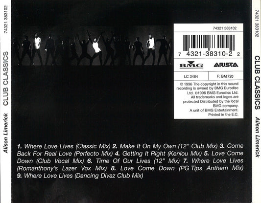 Alison Limerick : Club Classics (CD, Album, Comp)