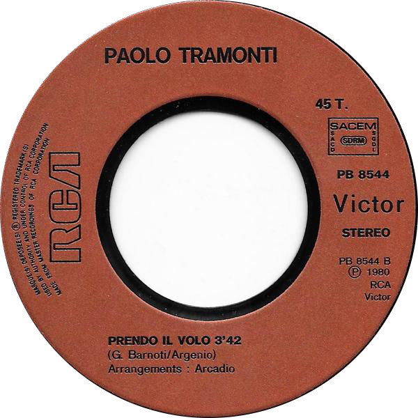 Paolo Tramonti : Mai (7", Single)