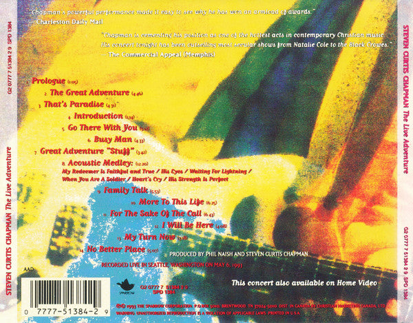 Steven Curtis Chapman : The Live Adventure (CD, Album)