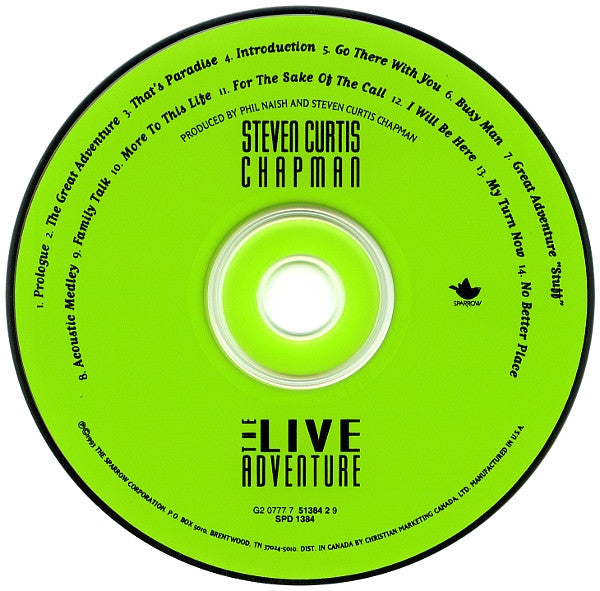 Steven Curtis Chapman : The Live Adventure (CD, Album)