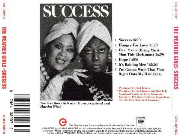 The Weather Girls : Success (CD, Album, RE)