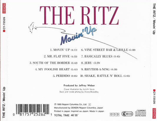 The Ritz (2) : Movin' Up (CD, Album)