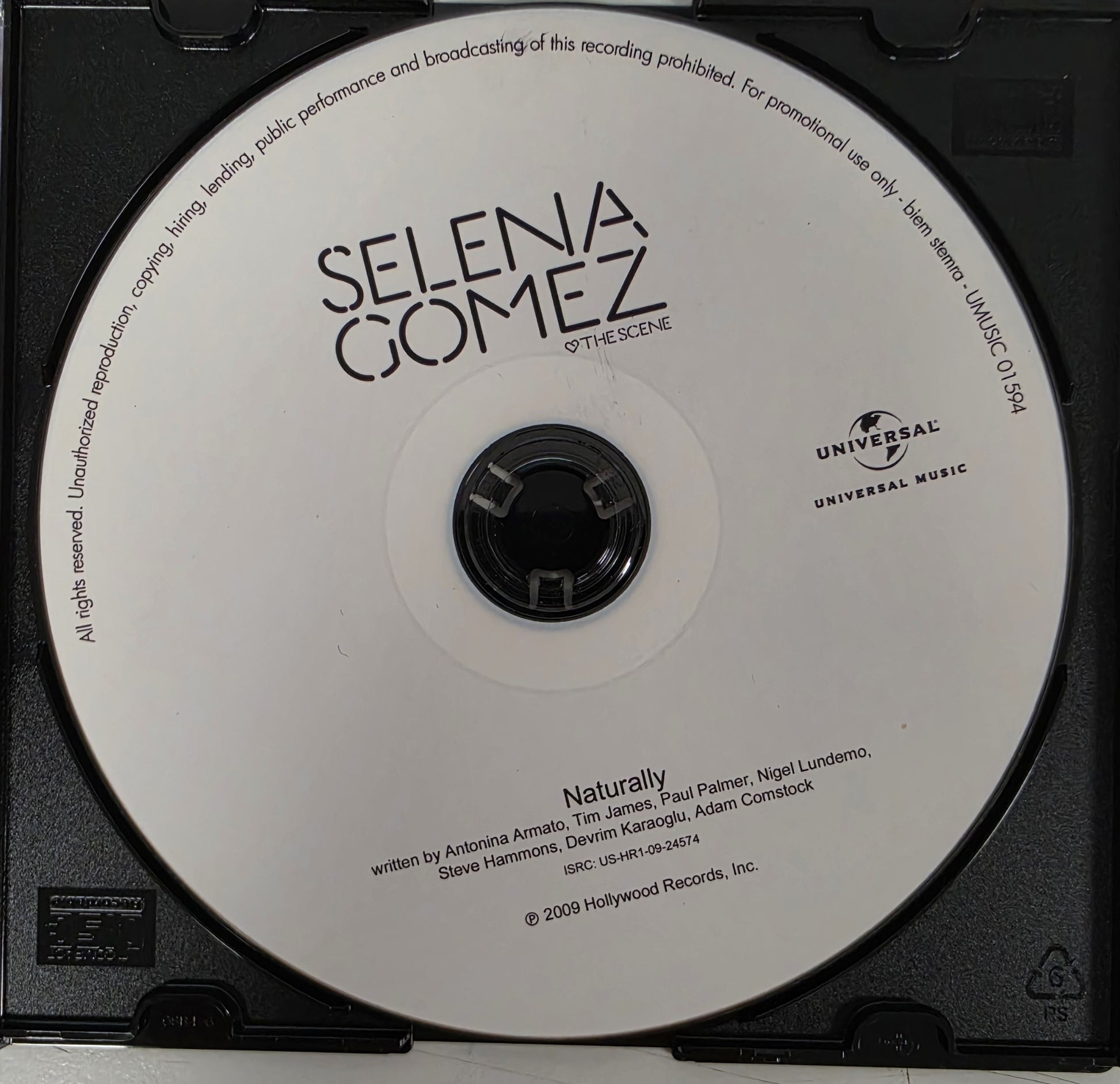 Selena Gomez & The Scene : Naturally (CDr, Single, Promo)