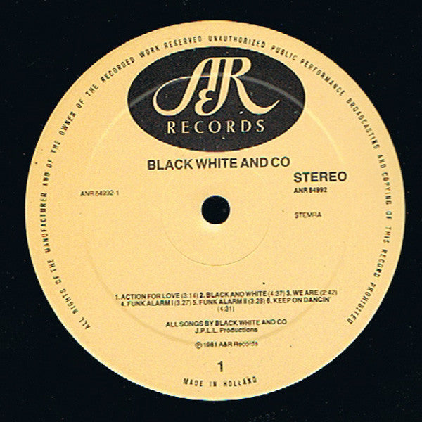 Black White And Co : Black White And Co (LP)