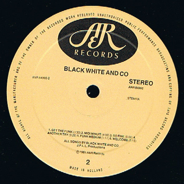 Black White And Co : Black White And Co (LP)