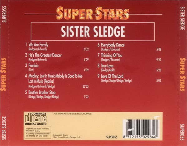 Sister Sledge : Super Stars (CD, Comp)