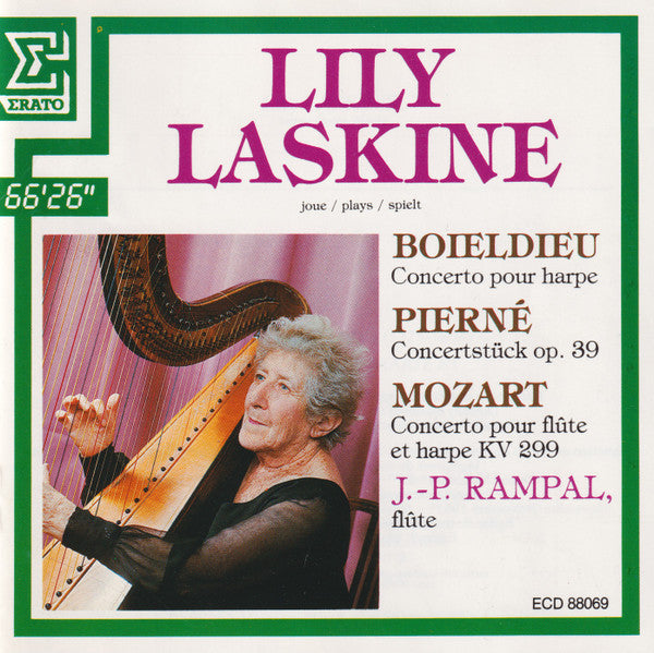 François-Adrien Boieldieu / Gabriel Pierné / Wolfgang Amadeus Mozart - Lily Laskine, Jean-Pierre Rampal : Concerto Pour Harpe / Concertstück Op. 39 / Concerto Pour Flûte Et Harpe KV 299 (CD)