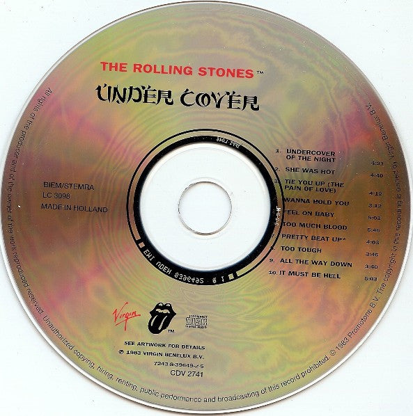 The Rolling Stones : Undercover (CD, Album, RE, RM, RP)