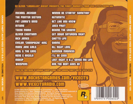 Various : Grand Theft Auto Vice City O.S.T - Volume 6 : Fever 105 (CD, Comp)