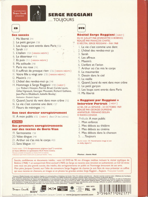 Serge Reggiani : ...Toujours (CD, Album, Comp + DVD-V)