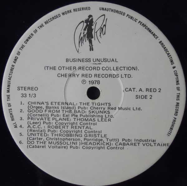 Various : Business Unusual (The Other Record Collection) (LP, Comp)