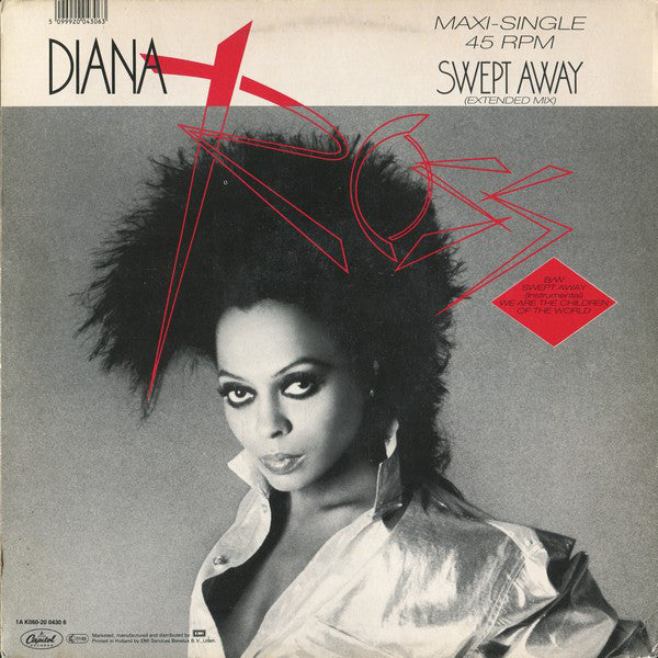 Diana Ross : Swept Away (Extended Mix) (12", Maxi)