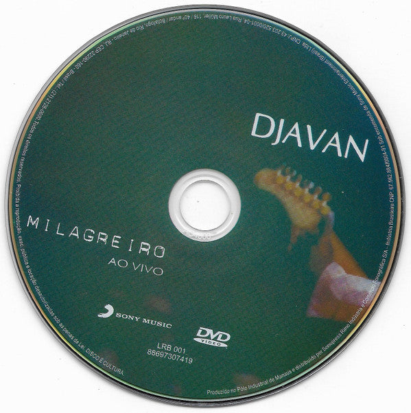 Djavan : Milagreiro Ao Vivo (DVD-V, RE, RP)