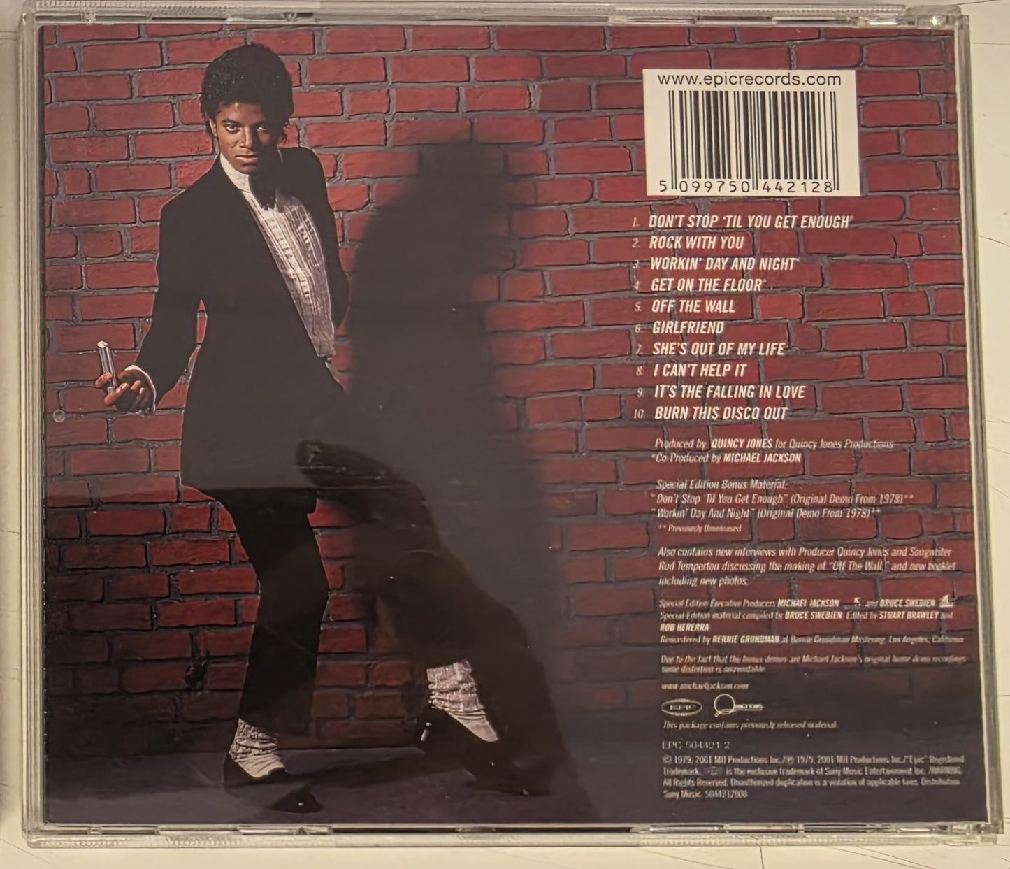 Michael Jackson : Off The Wall (CD, Album, RE, RM, S/Edition, Sli)