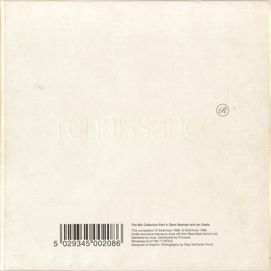 Dave Seaman And Ian Ossia : Renaissance: The Mix Collection Part 4 (3xCD, Mixed, Red)
