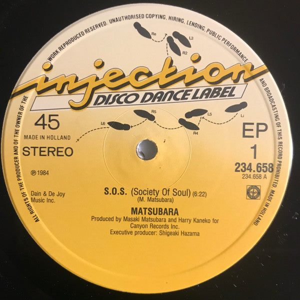 Masaki Matsubara : S.O.S. (Society Of Soul) (12", Maxi)