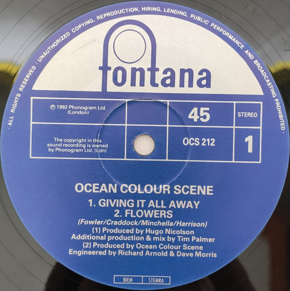 Ocean Colour Scene : Giving It All Away (12", Single)