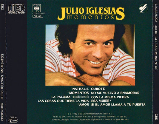 Julio Iglesias : Momentos (CD, Album, CSR)
