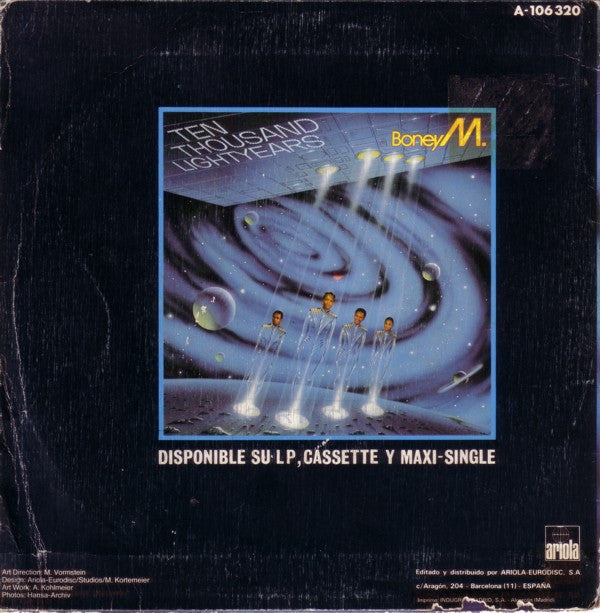 Boney M. : Somewhere In The World / Exodus (Noah's Ark 2001) (7", Single)