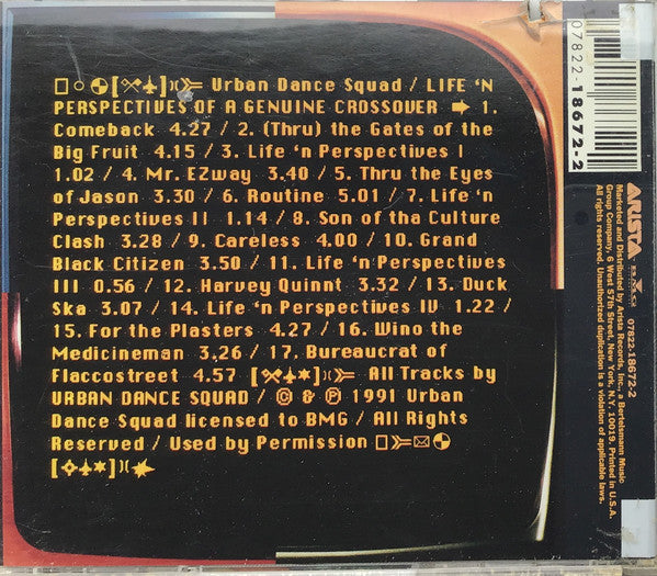 Urban Dance Squad : Life 'N Perspectives Of A Genuine Crossover (CD, Album)