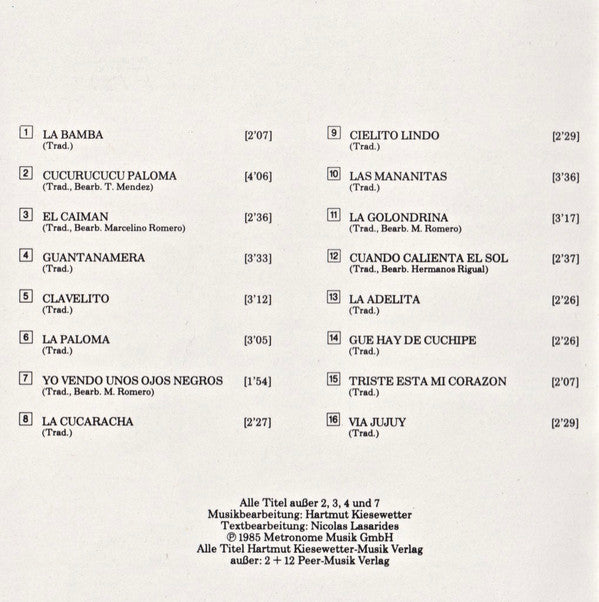 Los Muchachos : Viva, Viva (CD, Comp)