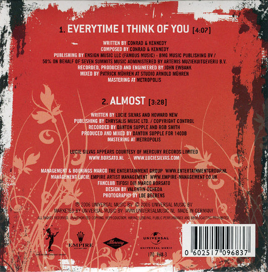 Marco Borsato & Lucie Silvas : Everytime I Think Of You (CD, Single)