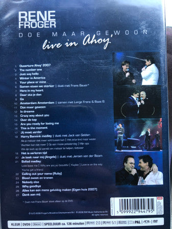 René Froger : Doe Maar Gewoon (DVD-V, PAL)