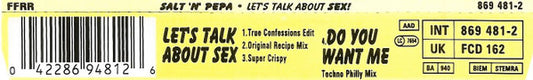 Salt 'N' Pepa : Let's Talk About Sex! (CD, Single)