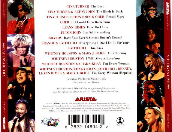 Various : VH1 Divas Live/99 (CD, Album)