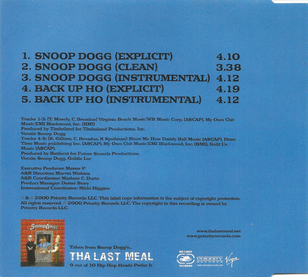 Snoop Dogg : Snoop Dogg (CD, Maxi)