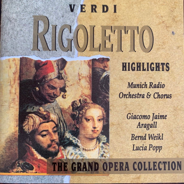Giuseppe Verdi, Münchner Rundfunkorchester, Chor Des Bayerischen Rundfunks, Giacomo Aragall, Bernd Weikl, Lucia Popp : Rigoletto Highlights (CD, Comp)